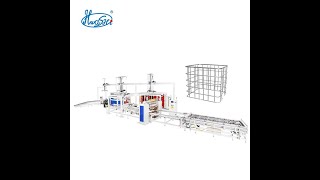 Full automatic IBC tank cages welding bending production line [upl. by Rebe]