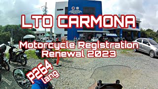 ACTUAL REGISTRATION RENEWAL LTO CARMONA Electronics Moto Vlog [upl. by Perkin]