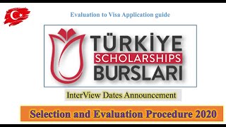 Evaluation and Selection Procedure Turkey Burslari Scholarship 2020  Interview Dates and Questions [upl. by Nnaeus]