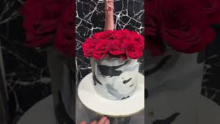 ￼ Wine cake theme designer cave cake rose flower cake ￼ [upl. by Reinaldo832]