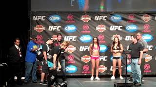 Takanori Gomi vs Tyson Griffin  UFC Live weigh ins [upl. by Asaph20]