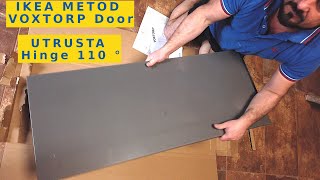 How To Assemble Fast Kitchen IKEA METOD Door and UTRUSTA Hinge 110 ° VOXTORP example Step by Step [upl. by Geoffry]