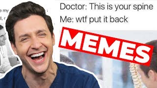 Doctor Reacts to FUNNIEST MEDICAL MEMES [upl. by Acissaj]