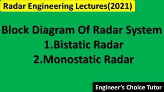 Block diagram of Radar [upl. by Hareehat]