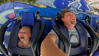 Manta On Ride Reactions  SeaWorld Orlando  5K [upl. by Samp]