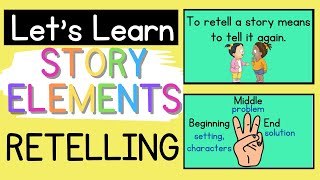 Retelling a Story  Reading Comprehension  Khan Academy Kids [upl. by Nodnrb]