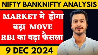 NIFTY PREDICTION FOR TOMORROW amp BANKNIFTY ANALYSIS FOR 9 DECE BER 2024  MARKET ANALYSIS TOMORROW [upl. by Maleen]