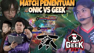 MATCH PENENTUAN ONIC VS GEEK  42 MENIT SENAM JANTUNG COK  GILAA  MATCH 5  MPL S14 PLAYOFF [upl. by Griggs]