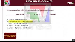 EN VIVO Resolución del examen a la UNSA  Ordinario I FASE 2025 [upl. by Ramsay]