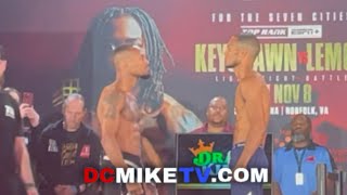 Raeesse Aleem gives Derlyn Hernandez the DEATH STARE at WEIGHIN [upl. by Pickford]