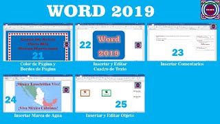 Curso de Word 2019 Videos 21 al 25 [upl. by Sheppard]