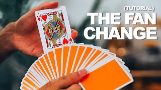 THE FAN COLOR CHANGE  Card Trick Tutorial Easy [upl. by Bolger]