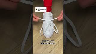 How to lace Air force 1 [upl. by Anelrad]