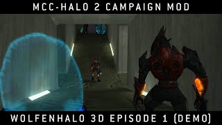 Halo MCC Halo 2 Campaign Mod  WolfenHalo 3D Episode 1 Demo [upl. by Yortal]