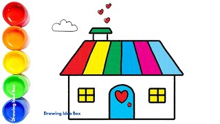 Drawing a House 🏡  Fun and Easy Tutorial for Kids with Creative House Drawing Ideas [upl. by Avitzur443]