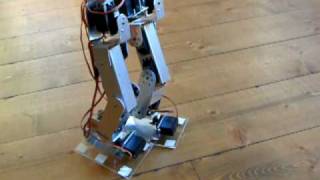 Build own biped robot without a kit using Arduino [upl. by Vallery424]