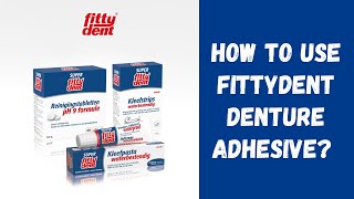 Fittydent Waterproof Denture Adhesive Cream 40g [upl. by Birkner]