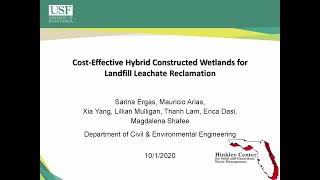 CostEffective Hybrid Constructed Wetlands for Landfill Leachate Reclamation TAG meeting [upl. by Aloap]