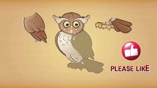 Owl Jigsaw puzzle for kids  Noor Youtube Academy  animaljigsawpuzzlelearningvideosforkidsshort [upl. by Buyse]