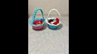 Tuto panier bonbonnière au crochet spécial gaucher AlextitiaTutoCrochet [upl. by Jeconiah857]