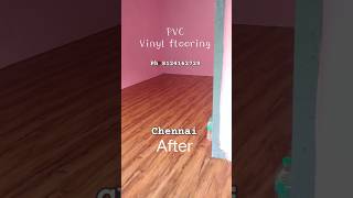 Pvc Vinyl flooring before and after installation in shop old damaged cement floor in Chennai [upl. by Ahtiek]