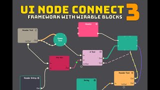 UI Node Connect 3 for Unity  New features [upl. by Aninnaig]