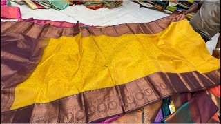 Chickpet Bangalore designer Silk sarees50OffByrappa silksSingle saree courier available [upl. by O'Driscoll]