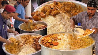 Famous AlRehman Biryani  People are Crazy for CHICKEN BIRYANI Roadside Street Food Masala Biryani [upl. by Pool]