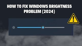 How To Fix Windows Brightness Problem 2024 [upl. by Levon549]