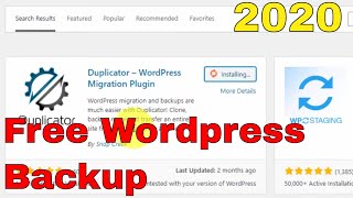 How to use Wordpress Duplicator plugin to create backup manually in 5 mins [upl. by Fredia288]