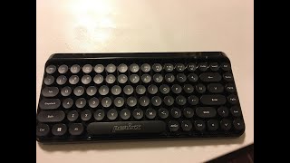 Perixx Periboard 614 Wireless Mini Keyboard 24GHz Wireless Round Key Caps 13 Function Keys [upl. by Arakal168]