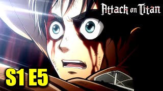 Attack On Titan Season 1 Episode 5 in Hindi [upl. by Marne]