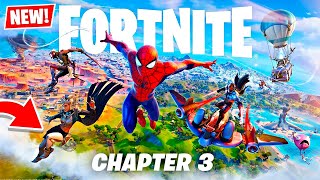 NEW FORTNITE CHAPTER 3 BATTLE PASS New Map Gameplay Fortnite SpiderMan Battle Pass [upl. by Nealey209]