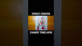 COLOR PENCIL TIMELAPSE ART  EPISODE 64 STREET FIGHTER  ZANGIEF CAPCOM [upl. by Sew]