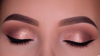 Bronzed Glowy Special Occasion Eye Makeup Tutorial [upl. by Sucam632]