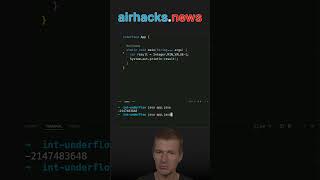 From Integer Underflow to Overflow and Back java shorts coding airhacks [upl. by Yeslrahc]