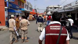 Retiran tianguis de la colonia Popular en Ecatepec [upl. by Leahcym]