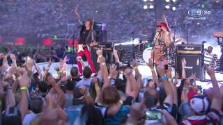 Richie Sambora and Orianthi  Living On A Prayer Live 2016 NRL GF [upl. by Wallford436]