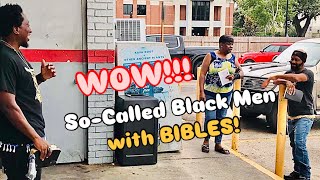 WOW SoCalled Black Man With BIBLES bible christain trending reaction [upl. by Mikkanen]