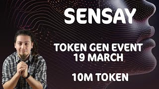 SENSAY  token gen event 19 march 10m token  Amazing Ai Lincoln [upl. by Peyton]