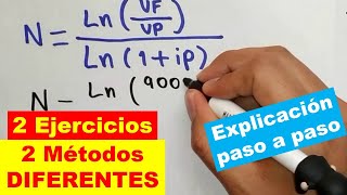 Como calcular el TIEMPO en INTERES COMPUESTO 🤓 2 Metodos Diferentes [upl. by Salvadore451]