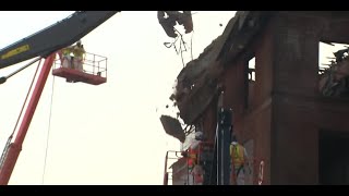 LIVE  Hotel Marysville demolition [upl. by Eednac]