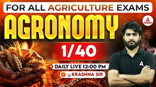 Agronomy 140  Agriculture Exam Preparation 2024  UPSSSC AGTA  IBPS AFO  Bihar BHO 2024 [upl. by Yonina]