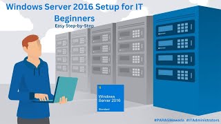 Windows Server 2016 Installation Tutorial  StepbyStep Setup Guide [upl. by Nyleuqcaj]