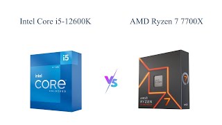 Intel Core i512600K vs AMD Ryzen 7 7700X 🔥 Which is Better [upl. by Airun]