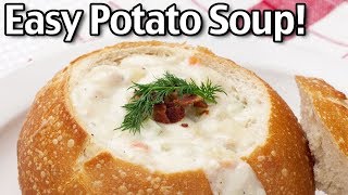 Easy Potato Soup Recipe  How To Make Potato Soup [upl. by Sleinad438]