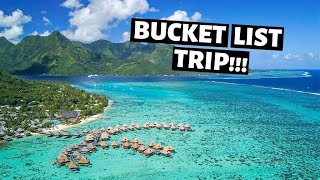 TAHITI DREAM TRIP  FIRST DAY IN MOOREA VLOG [upl. by Hidie319]