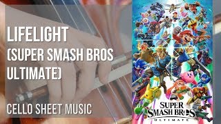 Cello Sheet Music How to play Lifelight Super Smash Bros Ultimate by Abby Trott [upl. by Elson]