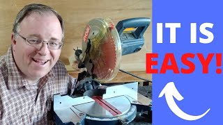 EASY way to square up your miter saw to make accurate cuts Great for Beginners [upl. by Nivrem]