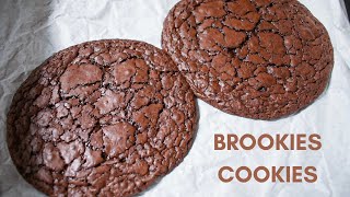 Baking Vlog Brookies Cookies  Nebokgom Korean Cafe [upl. by Linnet153]